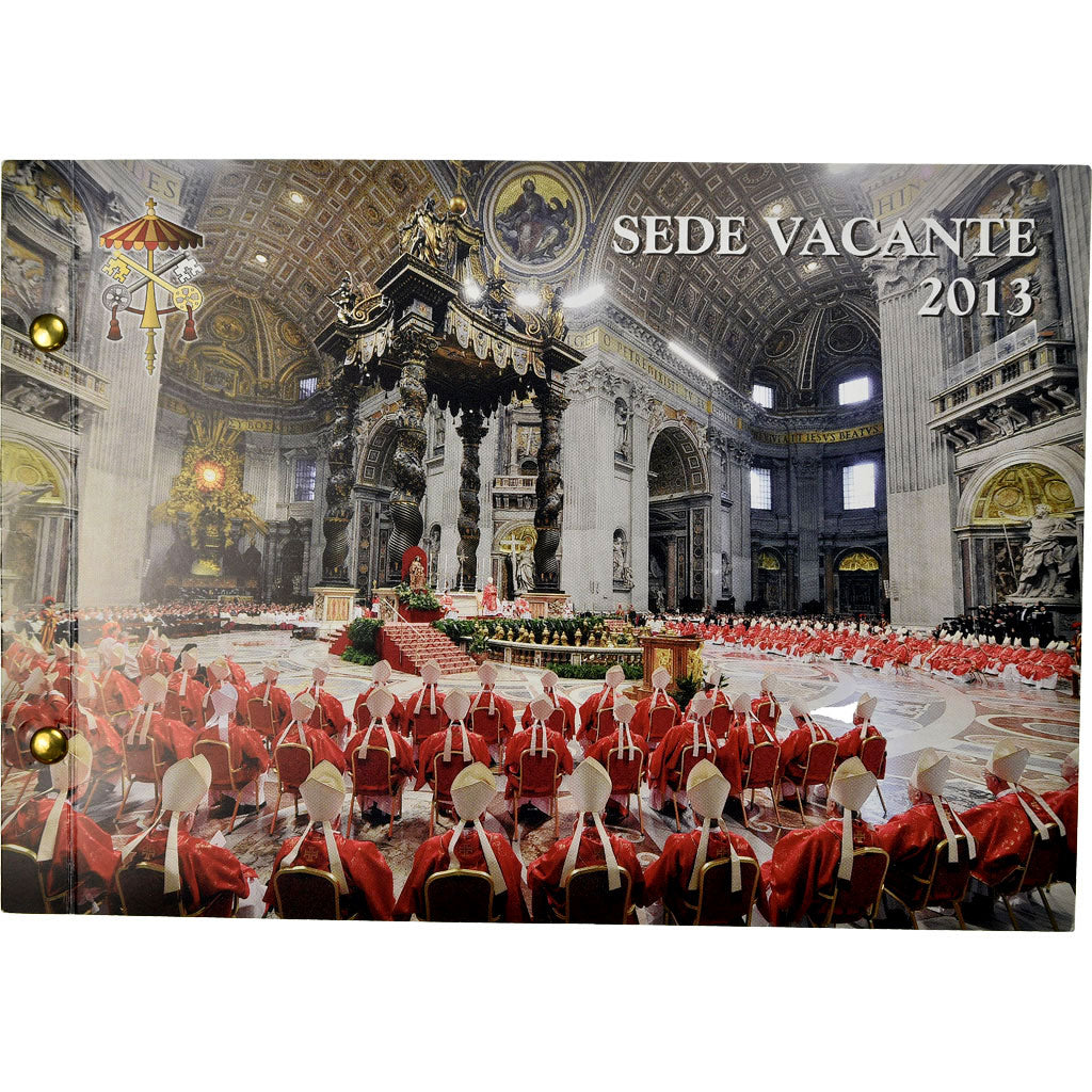Vaticano, 2 Euro, Siège Vacant, 2013, Enveloppe philatélique numismatique