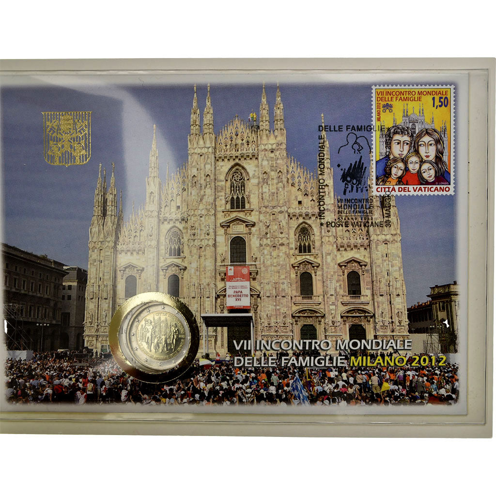 Vatikan, 2 Euro, 7ème rencontre mondiale de la Famille, 2012, Enveloppe