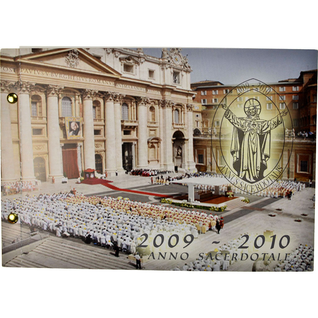 Vaticano, 2 Euro, Année sacerdotale, 2009 - 2010, Enveloppe philatélique