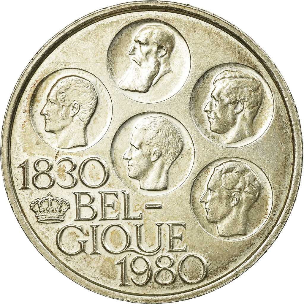 Coin, Belgium, 500 Francs, 500 Frank, 1980, Brussels, EF(40-45), Silver Clad