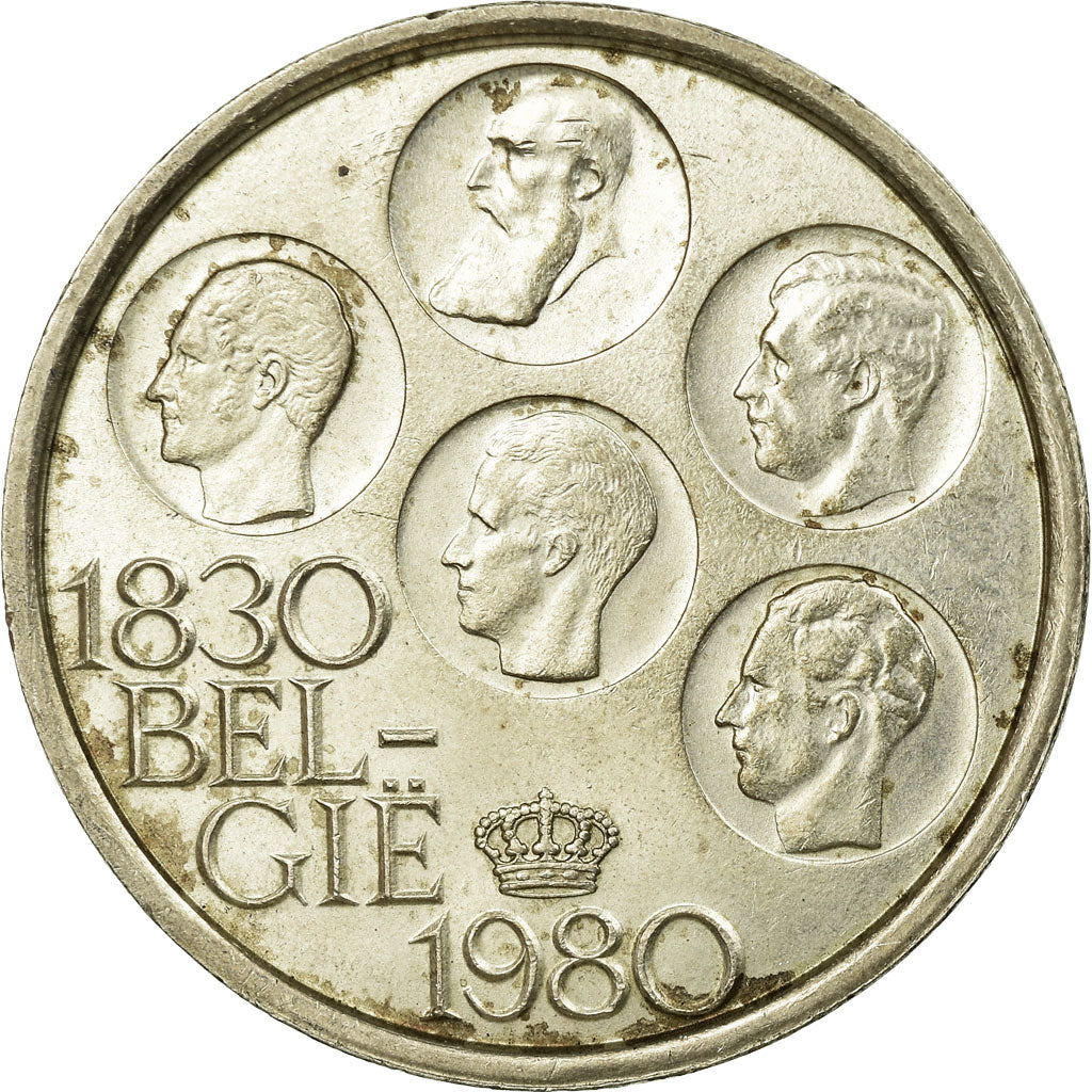 Coin, Belgium, 500 Francs, 500 Frank, 1980, Brussels, EF(40-45), Silver Clad