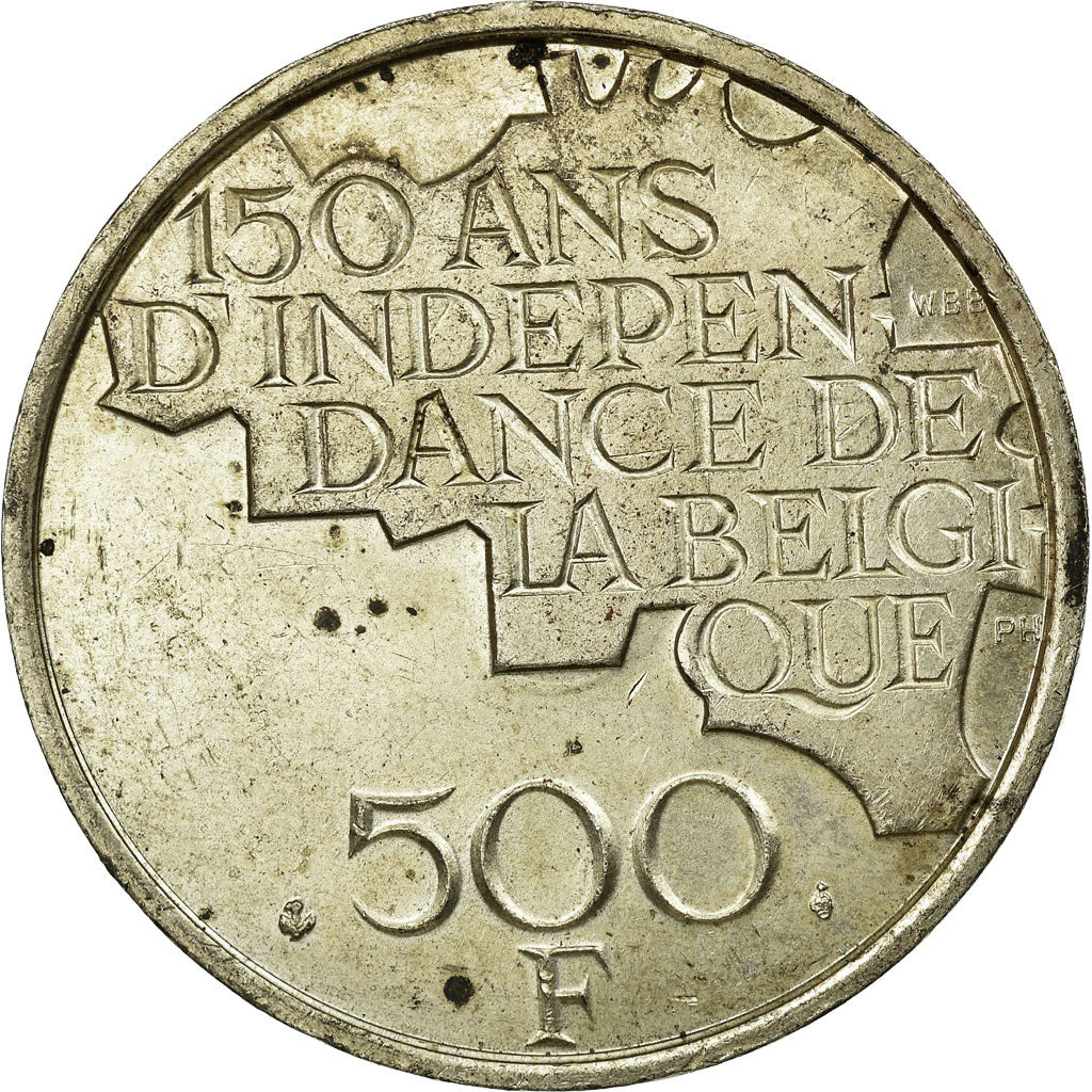 Coin, Belgium, 500 Francs, 500 Frank, 1980, Brussels, VF(30-35), Silver Clad