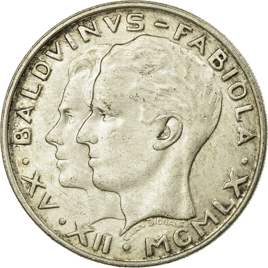 Coin, Belgium, 50 Francs, 50 Frank, 1960, Brussels, EF(40-45), Silver, KM:152.1