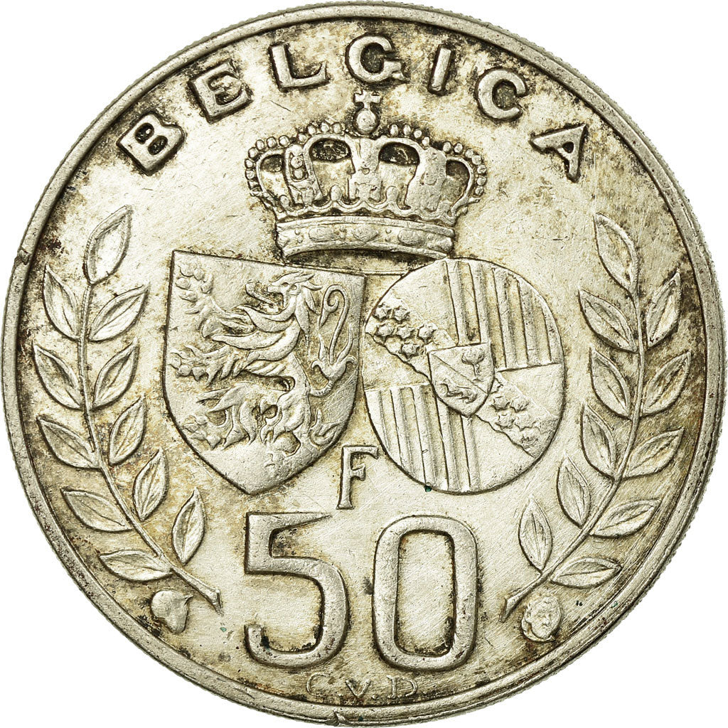 Coin, Belgium, 50 Francs, 50 Frank, 1960, Brussels, EF(40-45), Silver, KM:152.1