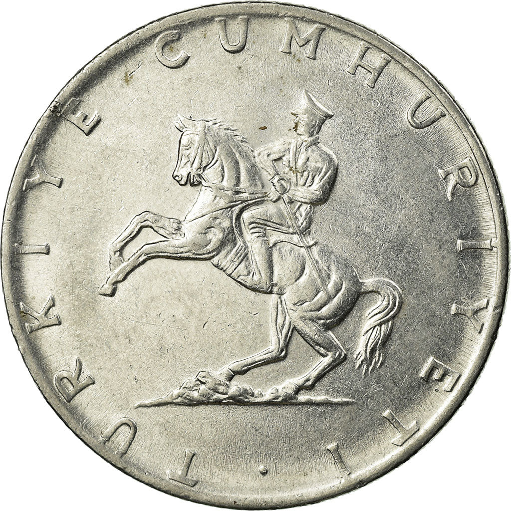 Moneta, Turchia, 5 Lira, 1976, SPL-, Acciaio inossidabile, KM:905