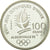 Moeda, França, Slalom Moderne, 100 Francs, 1990, MS(65-70), Prata, KM:984
