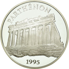 Coin, France, Le Parthenon, 100 Francs-15 Ecus, 1995, MS(65-70), Silver