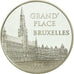 Moneda, Francia, Grand'Place de Bruxelles, 100 Francs-15 Euro, 1996, FDC, Plata