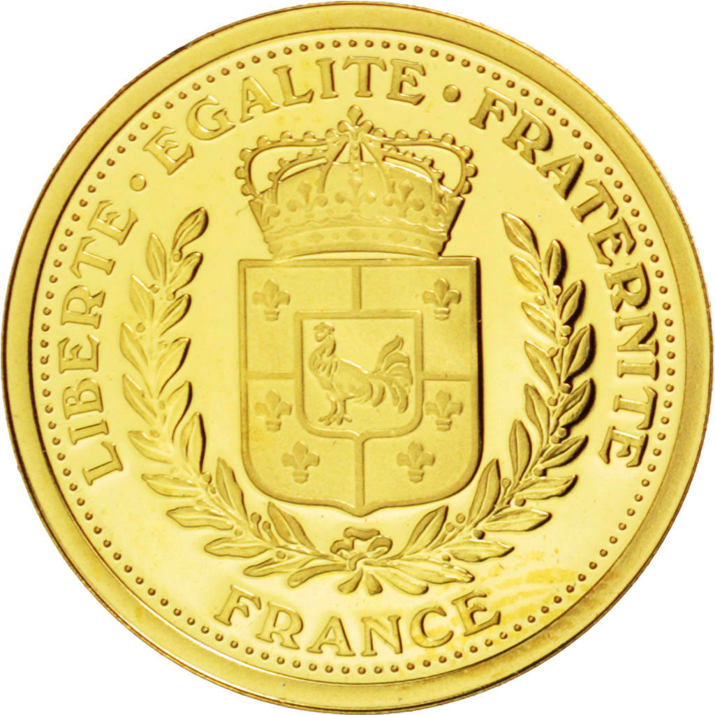 FRANCE, History, The Fifth Republic, Medal, MS(65-70), Gold, 17, 2.00
