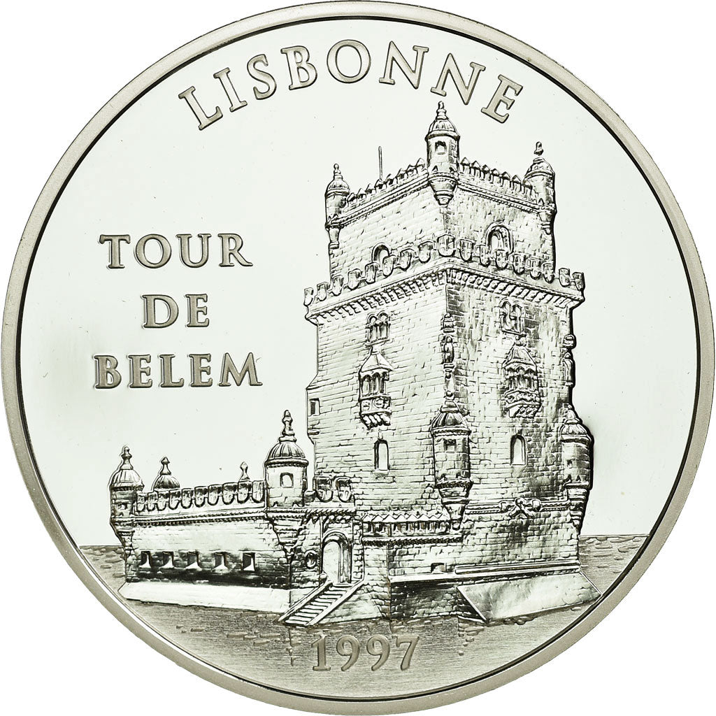 Moneta, Francja, La Tour de Belem - Lisbonne, 100 Francs-15 Euro, 1997
