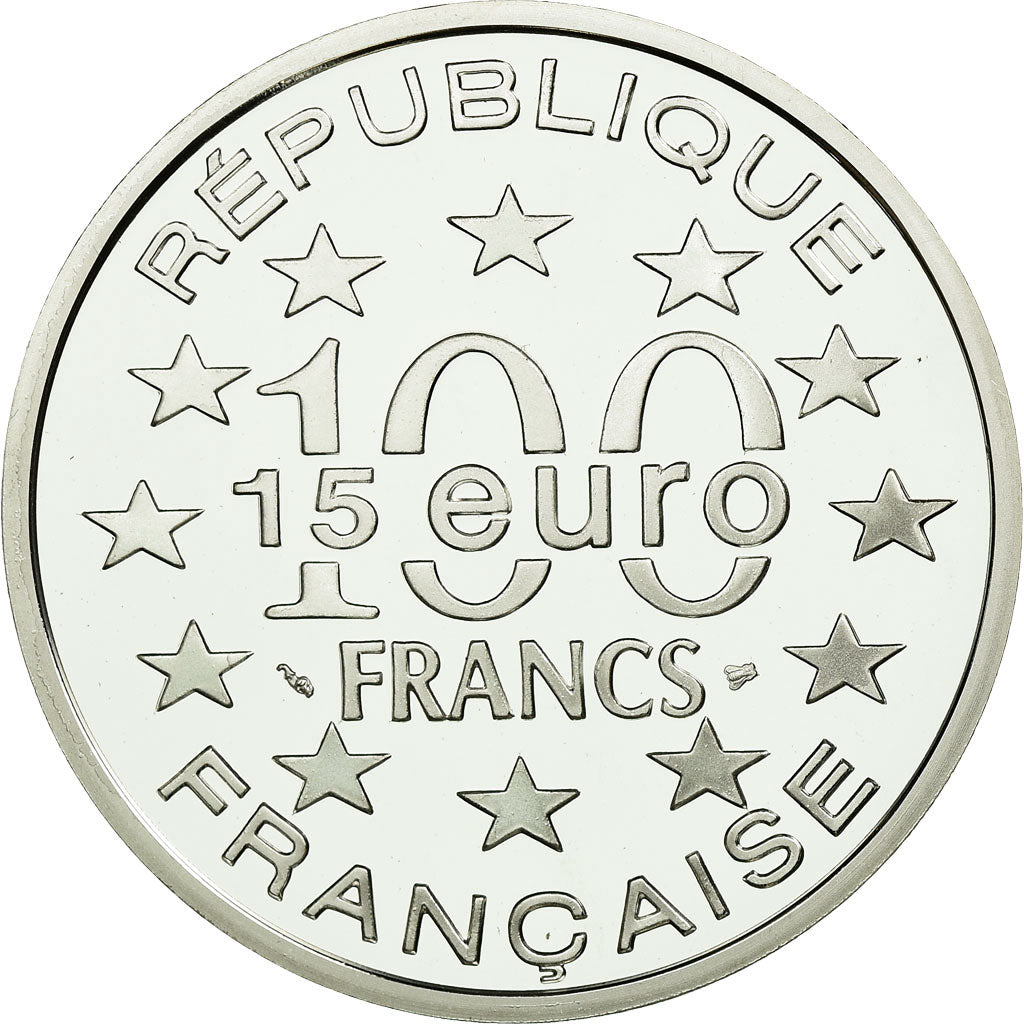 Moneta, Francja, La Tour de Belem - Lisbonne, 100 Francs-15 Euro, 1997