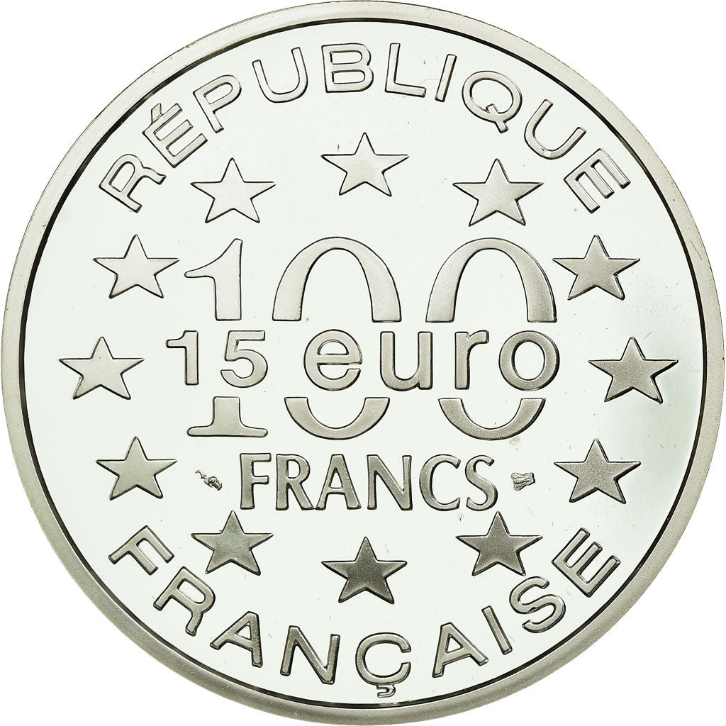 Munten, Frankrijk, La petite sirène de Copenhague, 100 Francs-15 Euro, 1997
