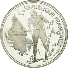Coin, France, Ski De Fond, 100 Francs, 1991, MS(65-70), Silver, KM:994