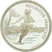 Moeda, França, Patinage, 100 Francs, 1989, MS(65-70), Prata, KM:972, Gadoury:C3