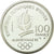 Moeda, França, Patinage, 100 Francs, 1989, MS(65-70), Prata, KM:972, Gadoury:C3