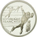Münze, Frankreich, Patinage de vitesse, 100 Francs, 1990, STGL, Silber, KM:980