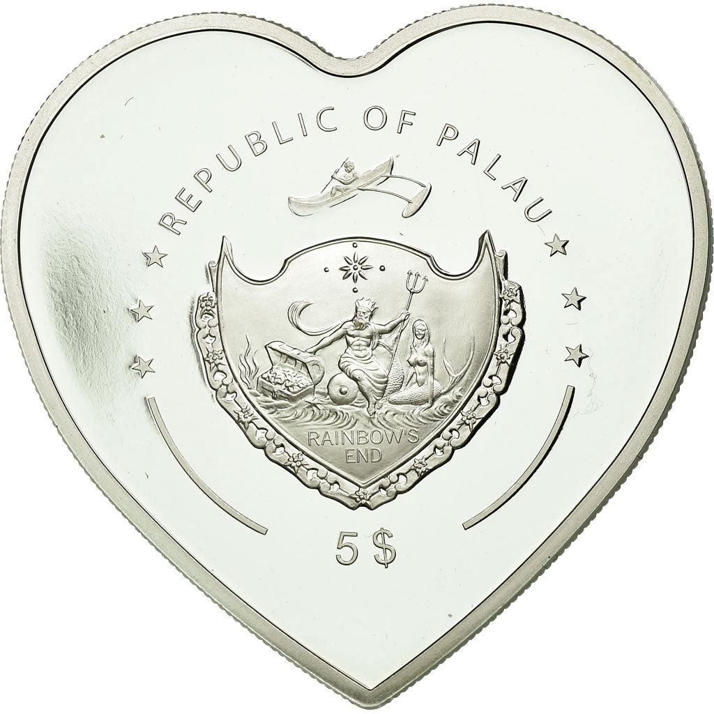 Coin, Palau, Ange et démon, 5 Dollars, 2007, MS(65-70), Silver, KM:153