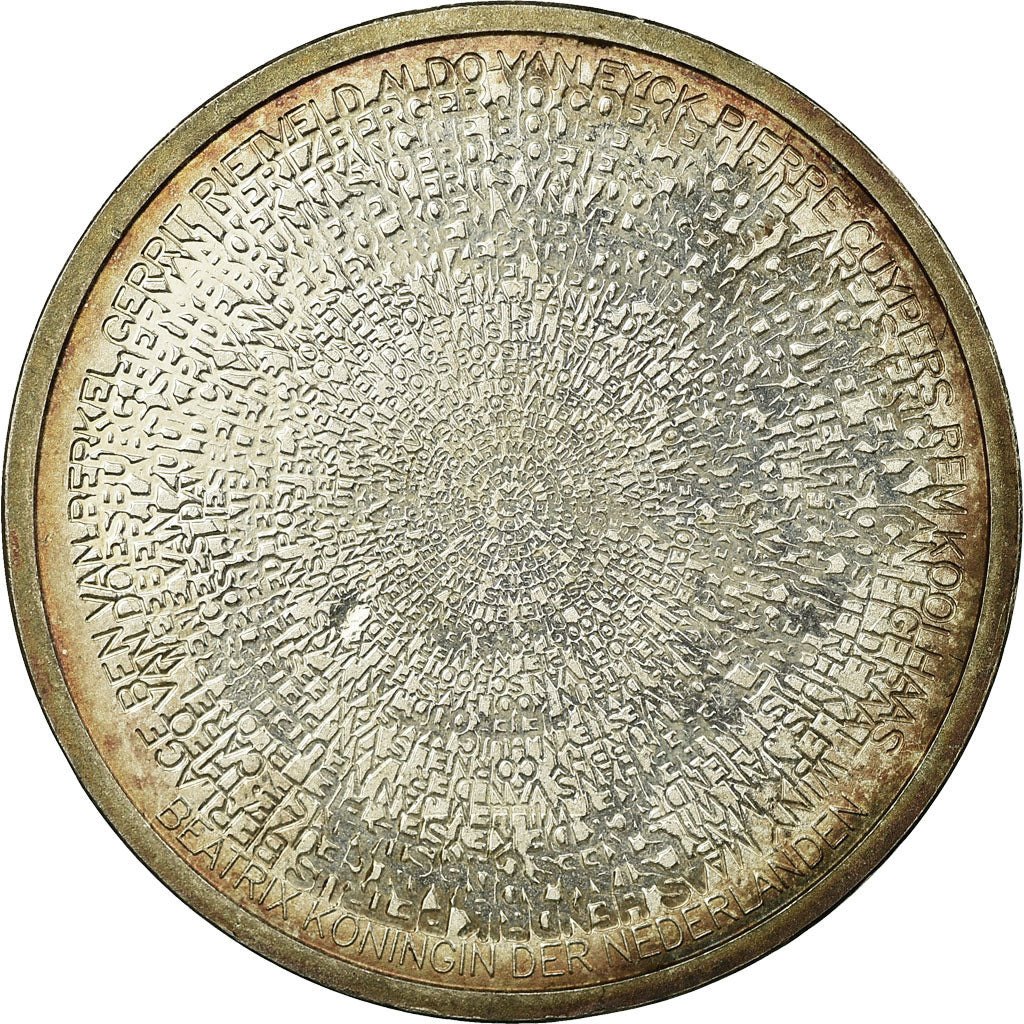 Holandia, 5 Euro, 2008, EF(40-45), Srebro platerowane miedzią, KM:279a