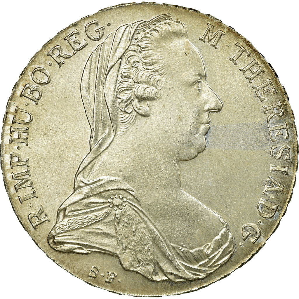 Coin, Austria, Joseph II, Thaler, 1780, Official restrike, MS(60-62), Silver