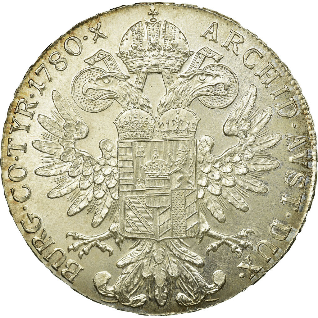 Coin, Austria, Joseph II, Thaler, 1780, Official restrike, MS(60-62), Silver