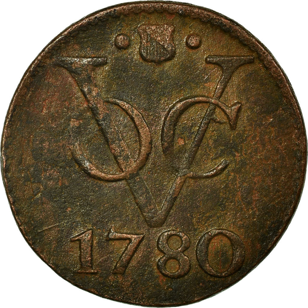 Monnaie, NETHERLANDS EAST INDIES, Duit, 1780, Utrecht, TB+, Cuivre, KM:111.1