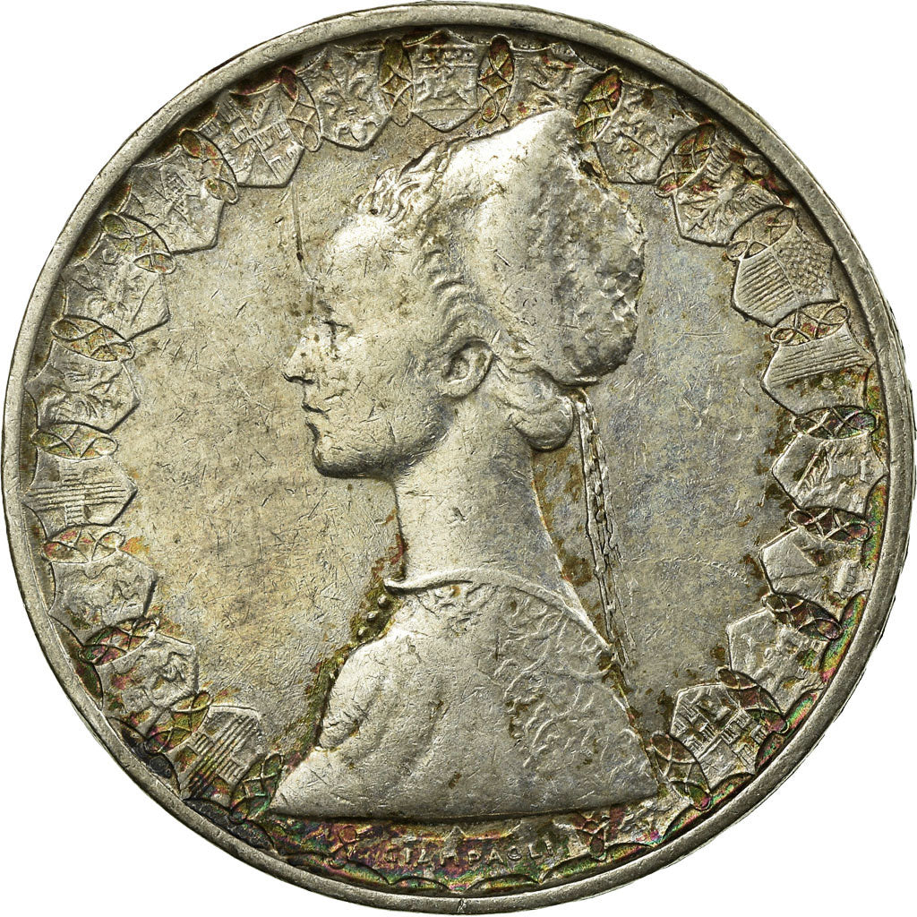 Coin, Italy, 500 Lire, 1959, Rome, EF(40-45), Silver, KM:98