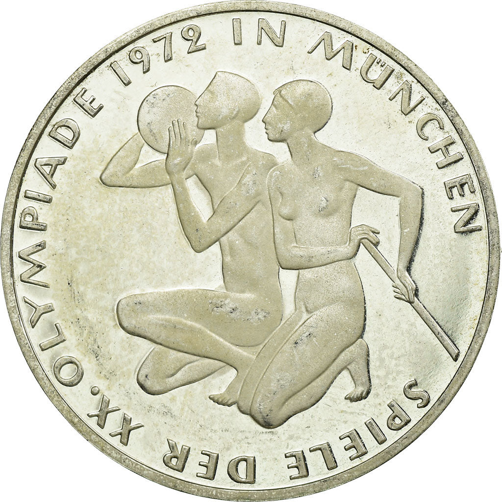 Monnaie, République fédérale allemande, 10 Mark, 1972, Munich, TTB, Argent