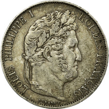 Monnaie, France, Louis-Philippe, 5 Francs, 1845, Strasbourg, TB+, Argent