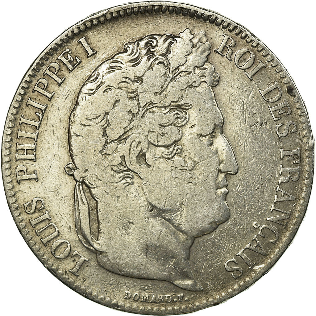 Coin, France, Louis-Philippe, 5 Francs, 1833, Lille, VF(30-35), Silver
