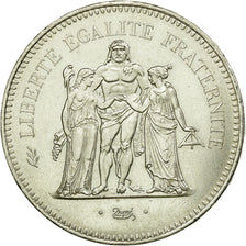 Coin, France, Hercule, 50 Francs, 1975, Paris, EF(40-45), Silver, KM:941.1
