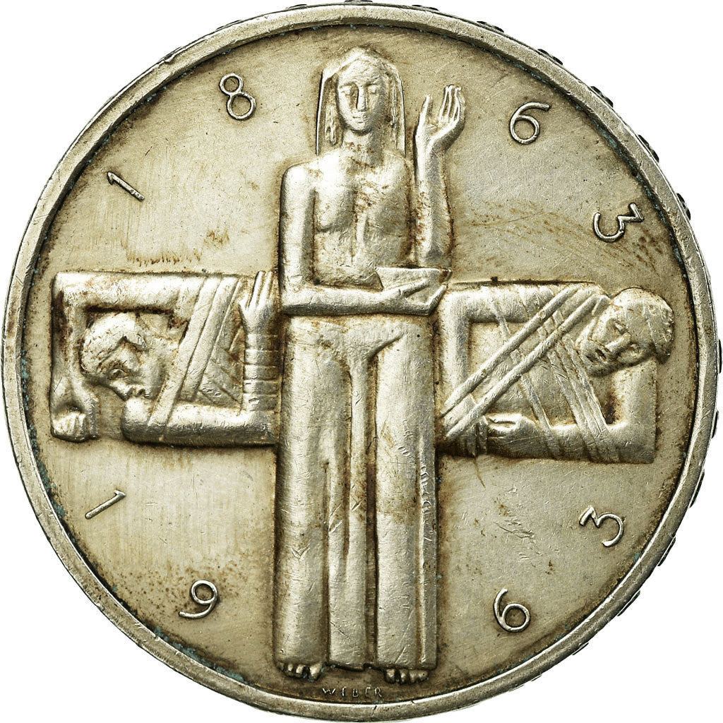 Coin, Switzerland, 5 Francs, 1963, Bern, VF(30-35), Silver, KM:51