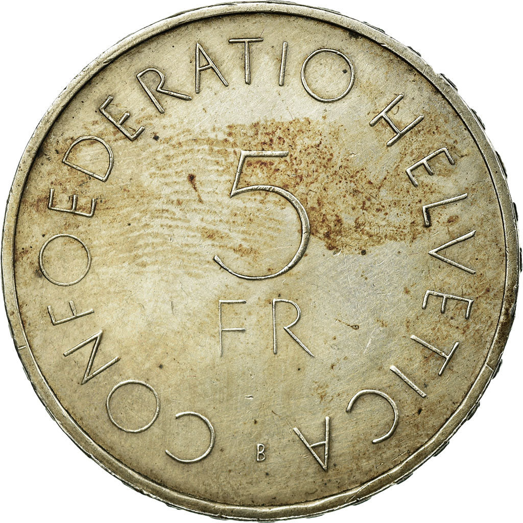 Coin, Switzerland, 5 Francs, 1963, Bern, VF(30-35), Silver, KM:51