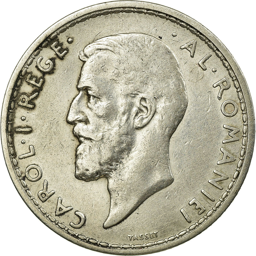 Coin, Romania, Carol I, 2 Lei, 1910, EF(40-45), Silver, KM:43