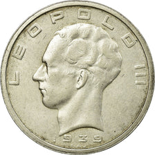 Coin, Belgium, 50 Francs, 50 Frank, 1939, EF(40-45), Silver, KM:122.1