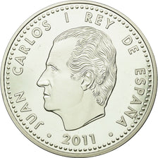 Espanha, 10 Euro, 2011, MS(65-70), Prata, KM:1217