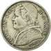 Münze, Italien Staaten, PAPAL STATES, Pius IX, 2 Lire, 1870, Roma, S+, Silber