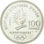 Moeda, França, Ski Acrobatique, 100 Francs, 1990, MS(65-70), Prata, KM:983