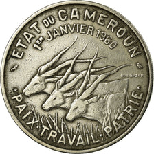 Coin, Cameroon, 50 Francs, 1960, Paris, EF(40-45), Copper-nickel, KM:13