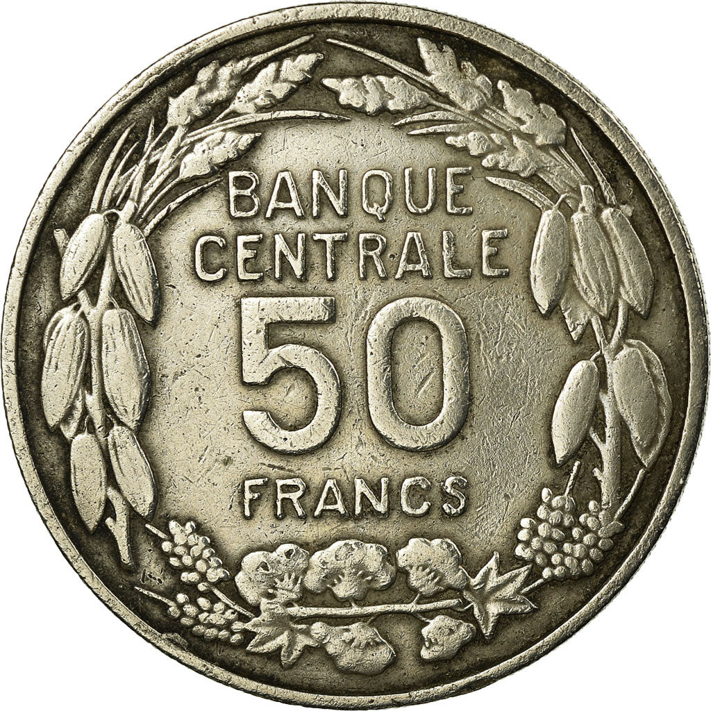 Coin, Cameroon, 50 Francs, 1960, Paris, EF(40-45), Copper-nickel, KM:13