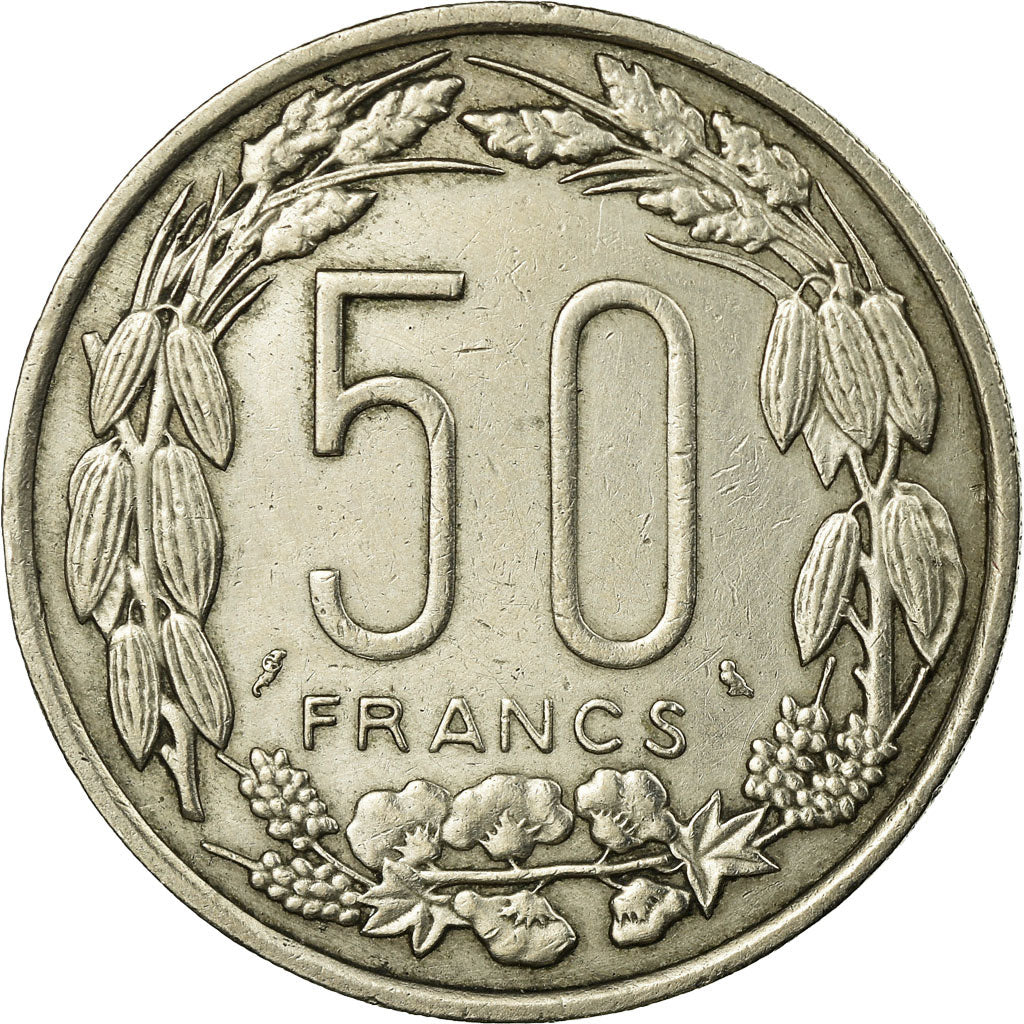 Coin, EQUATORIAL AFRICAN STATES, 50 Francs, 1961, Paris, EF(40-45)