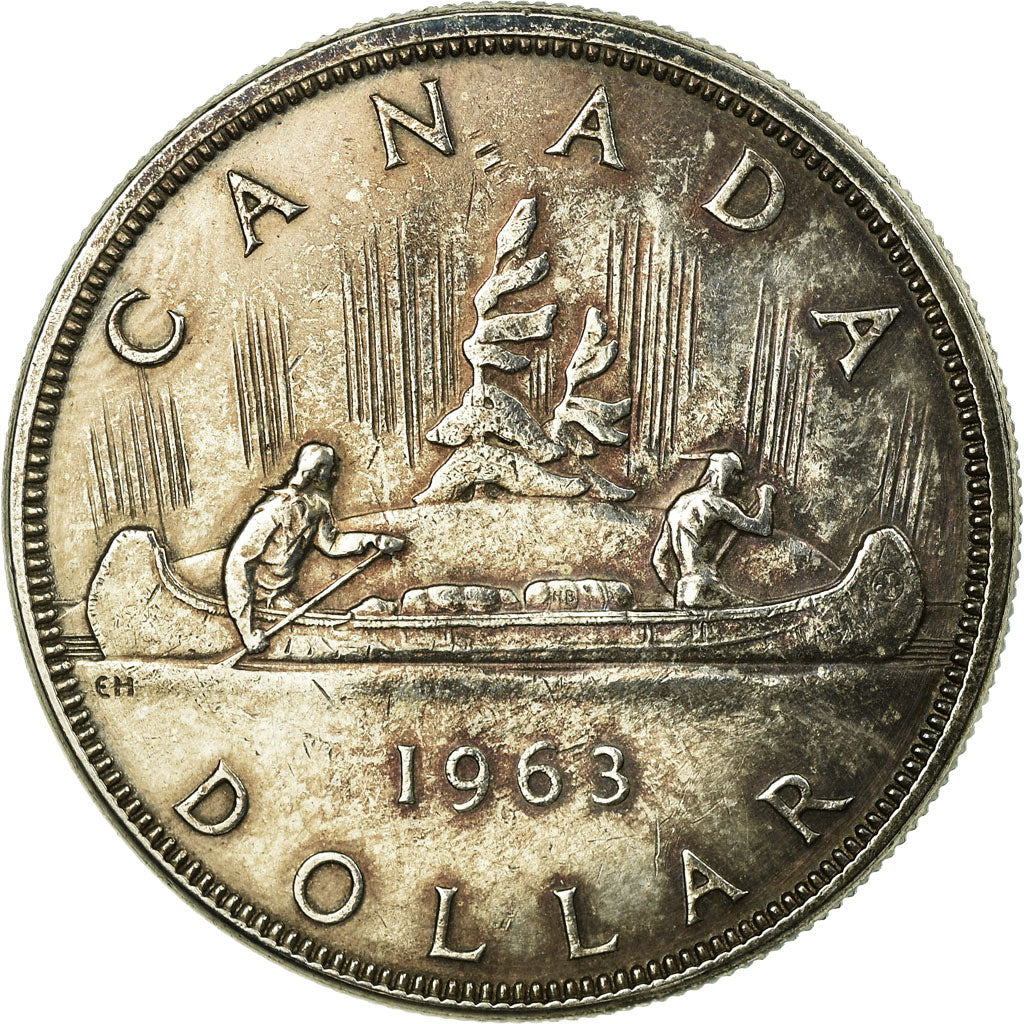 Coin, Canada, Elizabeth II, Dollar, 1963, Royal Canadian Mint, Ottawa