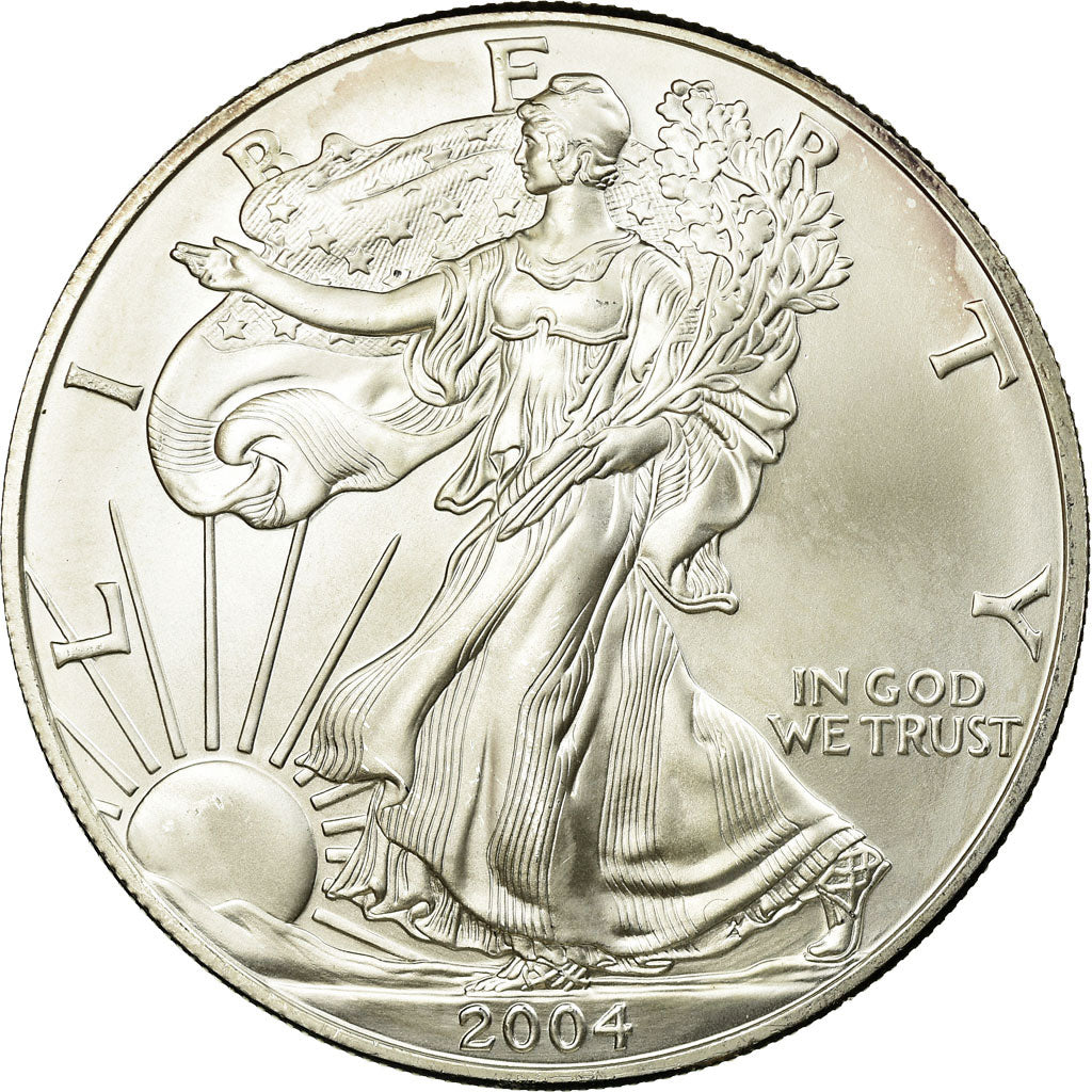 Coin, United States, Dollar, 2004, U.S. Mint, Philadelphia, MS(65-70), Silver