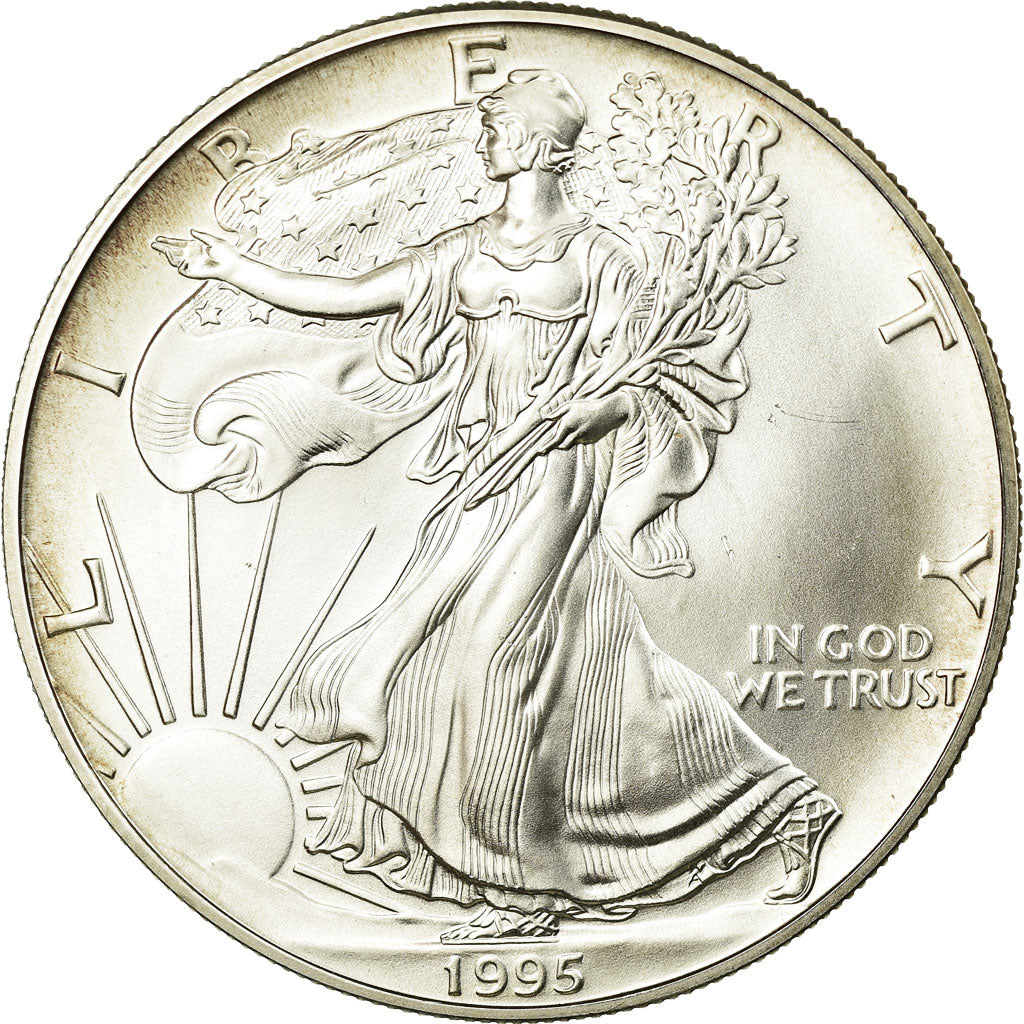 Coin, United States, Dollar, 1995, U.S. Mint, Philadelphia, MS(63), Silver