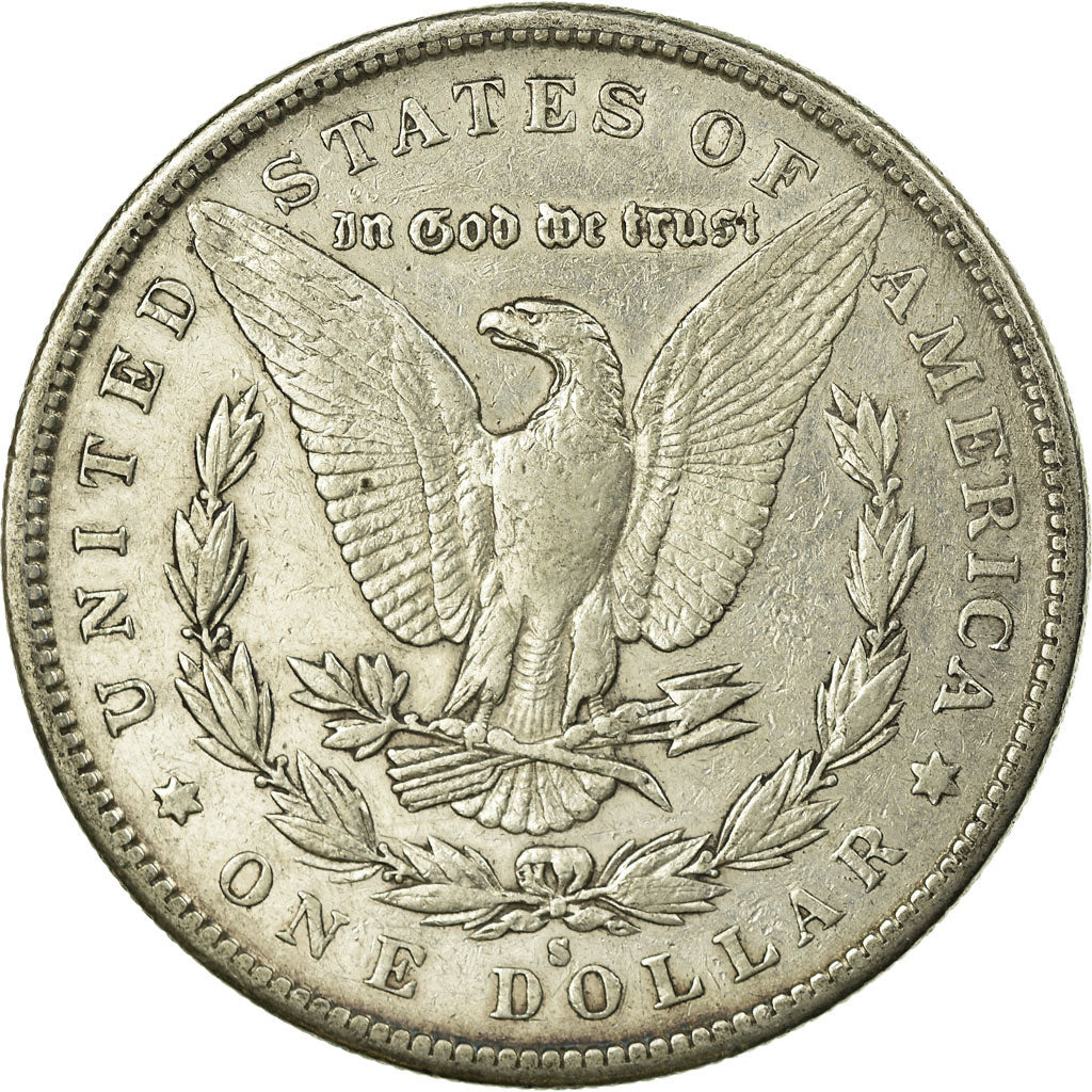 Coin, United States, Morgan Dollar, Dollar, 1891, U.S. Mint, San Francisco