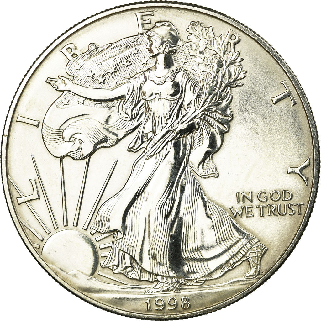 Monnaie, États-Unis, Dollar, 1998, U.S. Mint, Philadelphie, SUP, Argent, KM:273