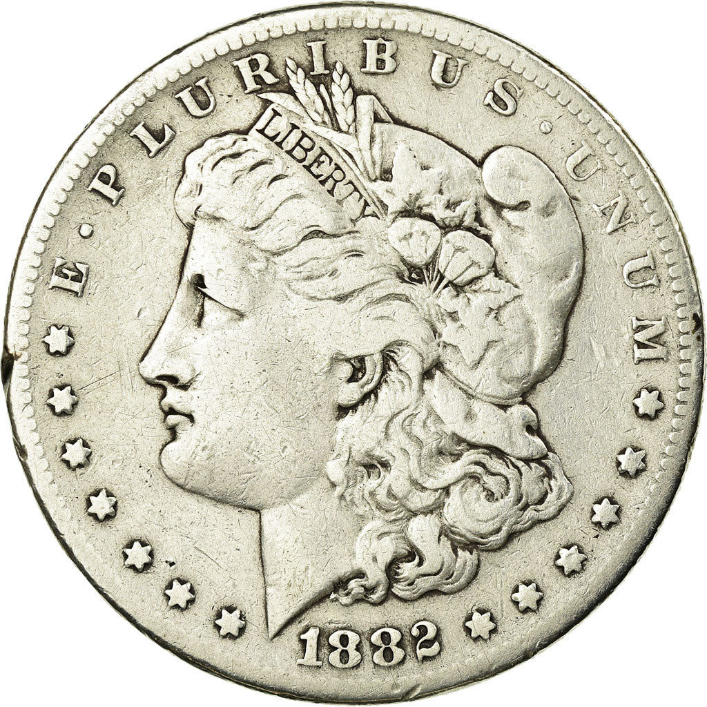 Coin, United States, Morgan Dollar, Dollar, 1882, U.S. Mint, San Francisco