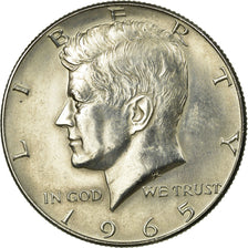 Coin, United States, Kennedy Half Dollar, Half Dollar, 1965, U.S. Mint