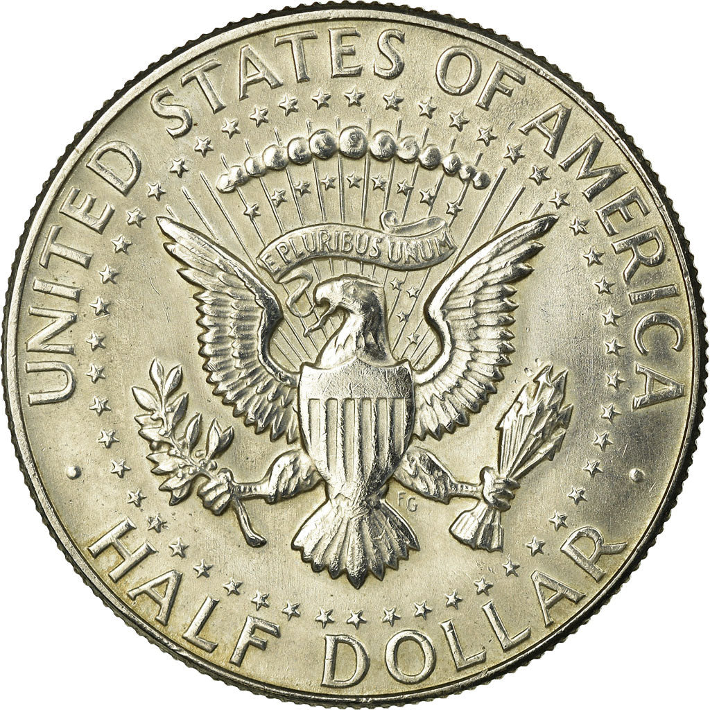 Coin, United States, Kennedy Half Dollar, Half Dollar, 1965, U.S. Mint