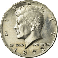 Coin, United States, Kennedy Half Dollar, Half Dollar, 1972, U.S. Mint