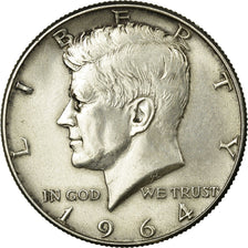 Coin, United States, Kennedy Half Dollar, Half Dollar, 1964, U.S. Mint